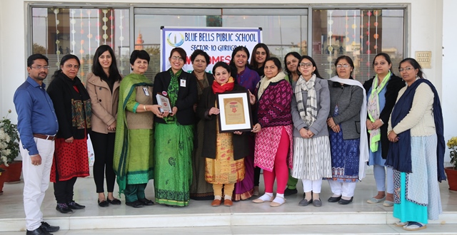 Brahm Dutt Blue Bells Public School CONFERRED THE BRAINFEED EDUCATION EXCELLENCE AWARD 2018-19
